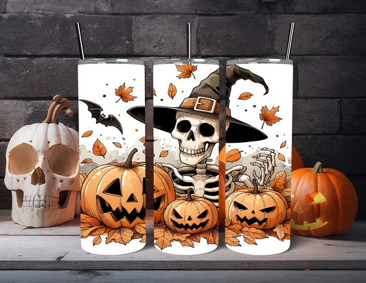 SKELETON & PUMPKINS TUMBLER