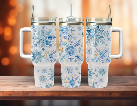 SNOWFLAKES 40 OZ TUMBLER
