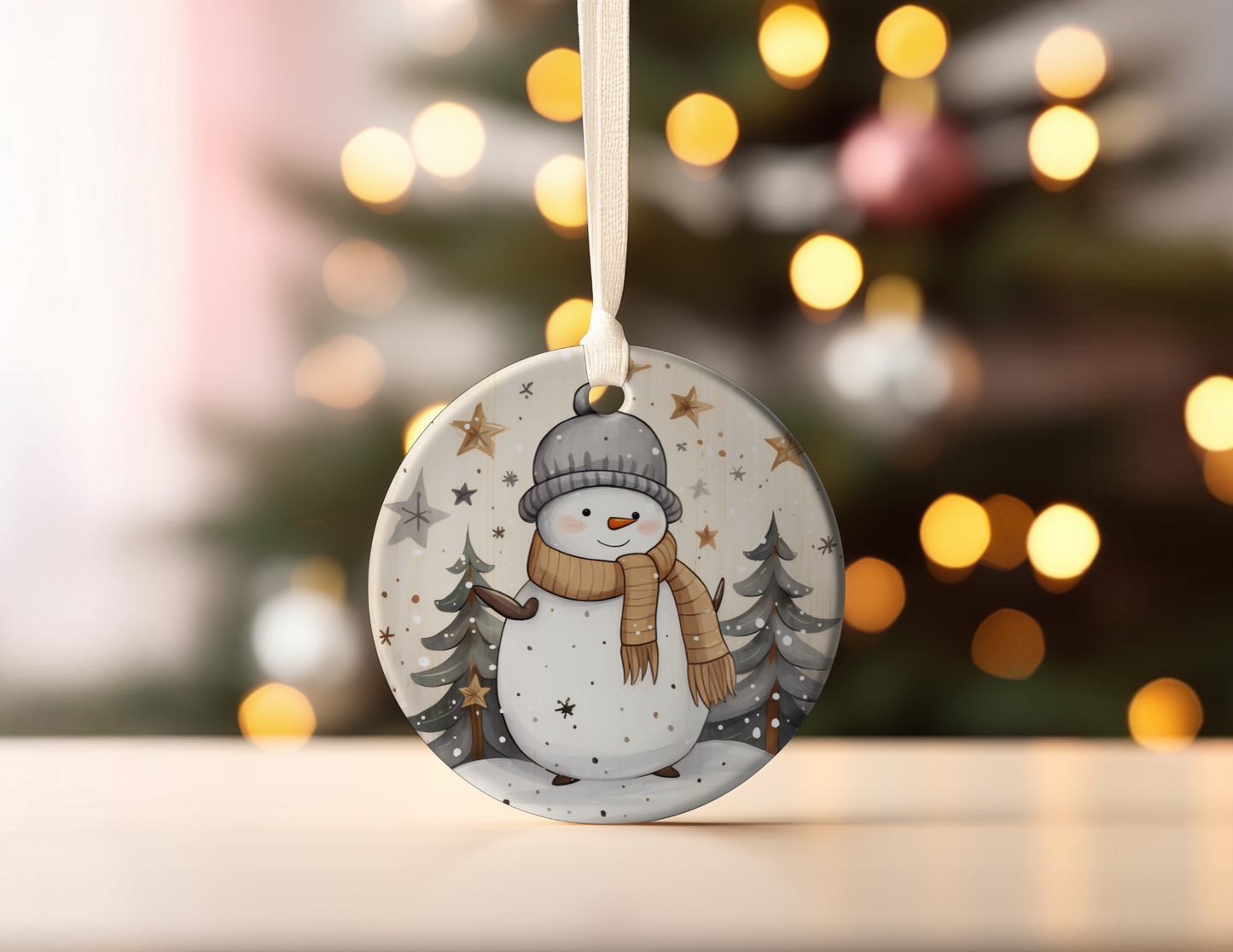 WINTER SNOWMAN ORNAMENT