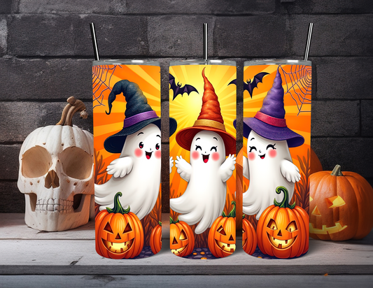 SPOOKY HALLOWEEN GHOST TUMBLER