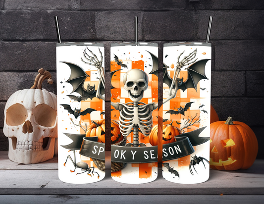 SKELETON SPOOKY SEASON TUMBLER