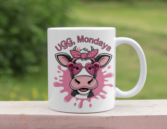 UGG MONDAYS COW MUG
