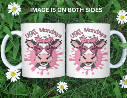 UGG MONDAYS COW MUG
