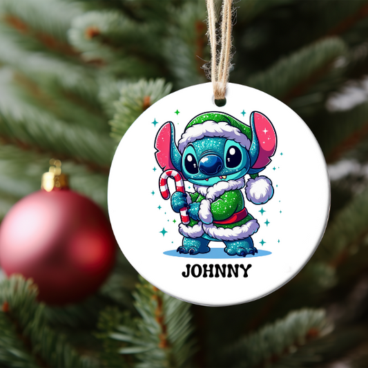 PERSONALIZED WINTER STITCH ORNAMENT