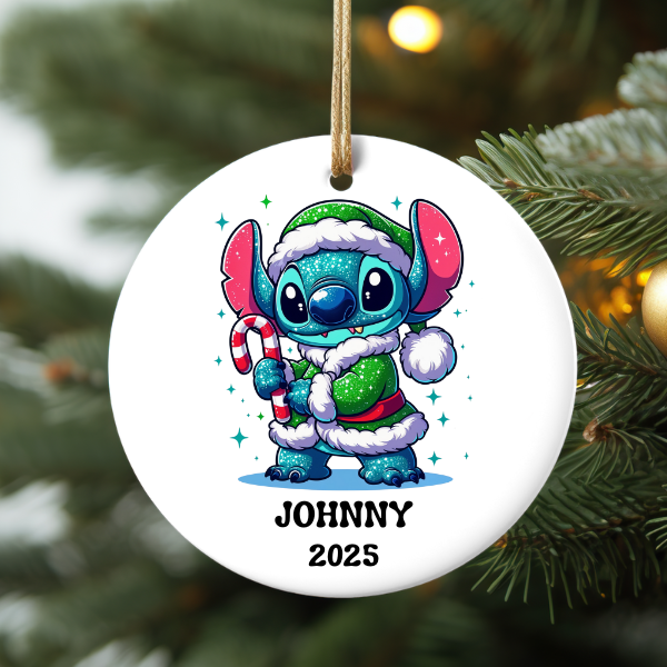 PERSONALIZED WINTER STITCH ORNAMENT