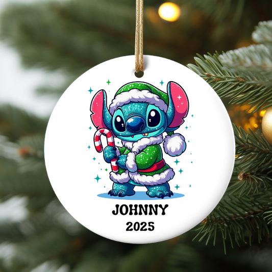 PERSONALIZED WINTER STITCH ORNAMENT