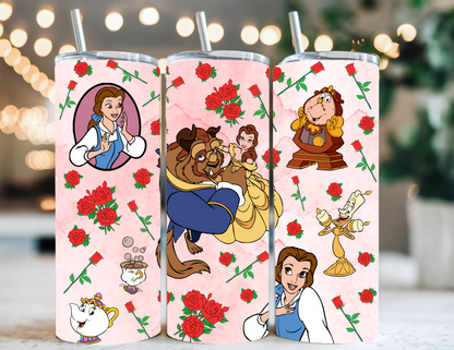 BEAUTY AND THE BEAST TUMBLER