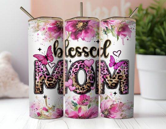 BLESSED MOM TUMBLER
