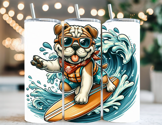 BULLDOG SURFING TUMBLER
