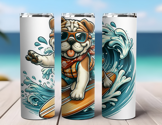 BULLDOG SURFING TUMBLER