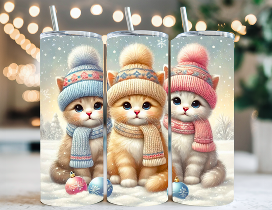 CATS CHRISTMAS TUMBLER