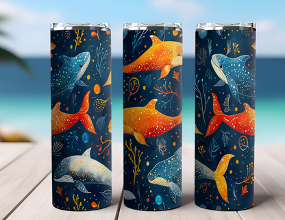 CELESTIAL DOLPHINS TUMBLER