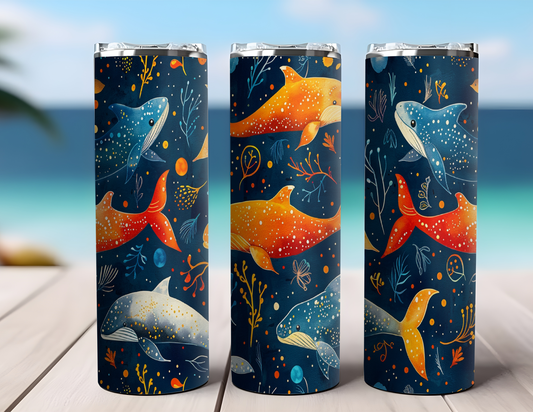 CELESTIAL DOLPHINS TUMBLER