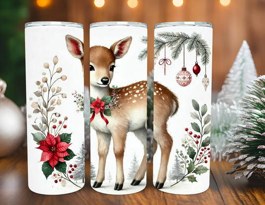 CHRISTMAS DEER TUMBLER