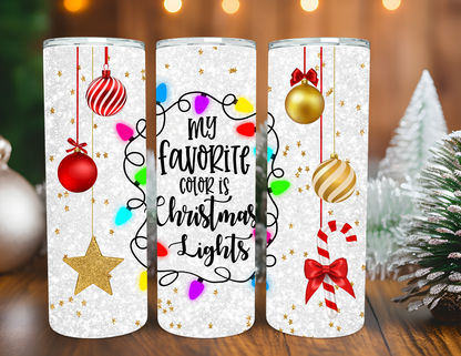 CHRISTMAS LIGHTS TUMBLER