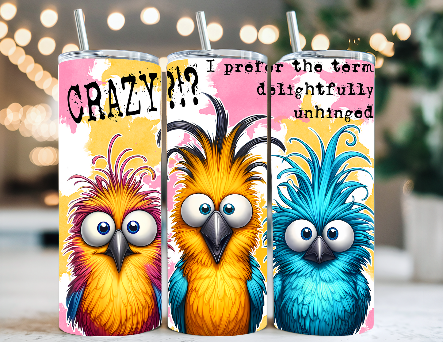 CRAZY BIRDS TUMBLER