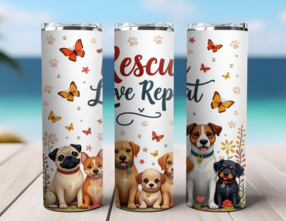 DOG RESCUE ADOPTION TUMBLER