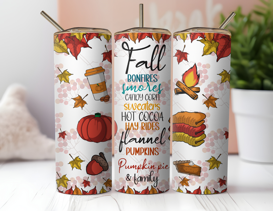 FALL BONFIRE TUMBLER