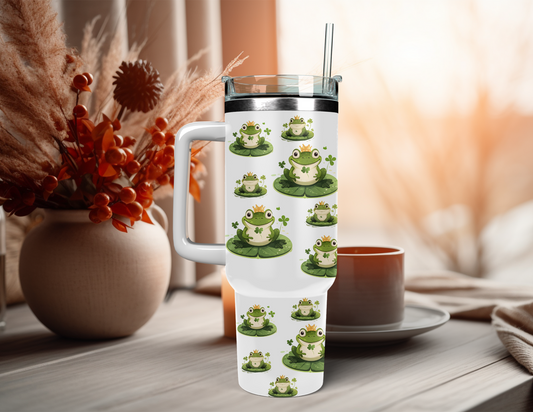 FROGS ON LILY PAD 40 OZ TUMBLER