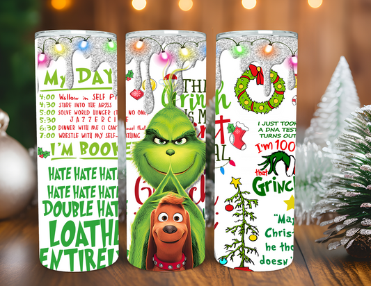 GRINCH AND MAX TUMBLER