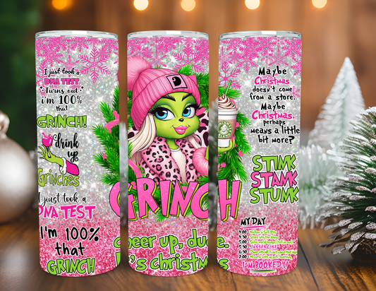 GIRL GRINCH TUMBLER