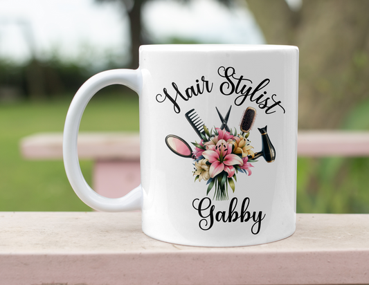 PERSONALIZED HAIR STYLIST MUG