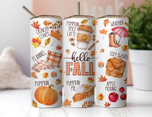 HELLO FALL TUMBLER
