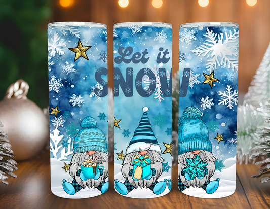 LET IT SNOW GNOMES TUMBLER