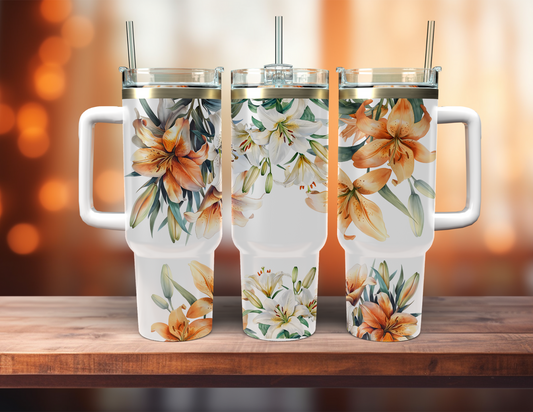 LILLY FLORAL 40 OZ TUMBLER