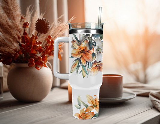 LILLY FLORAL 40 OZ TUMBLER