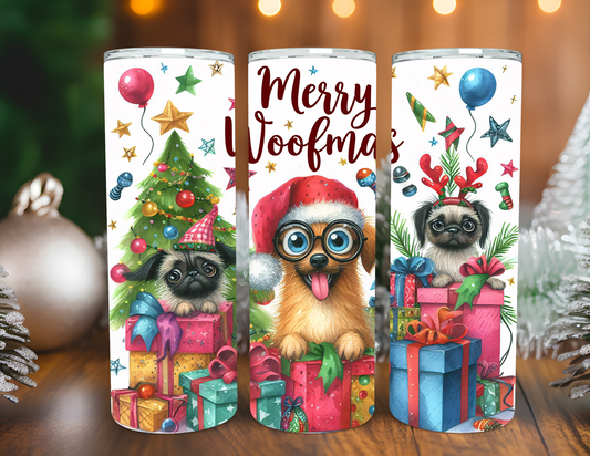 MERRY WOOFMAS TUMBLER
