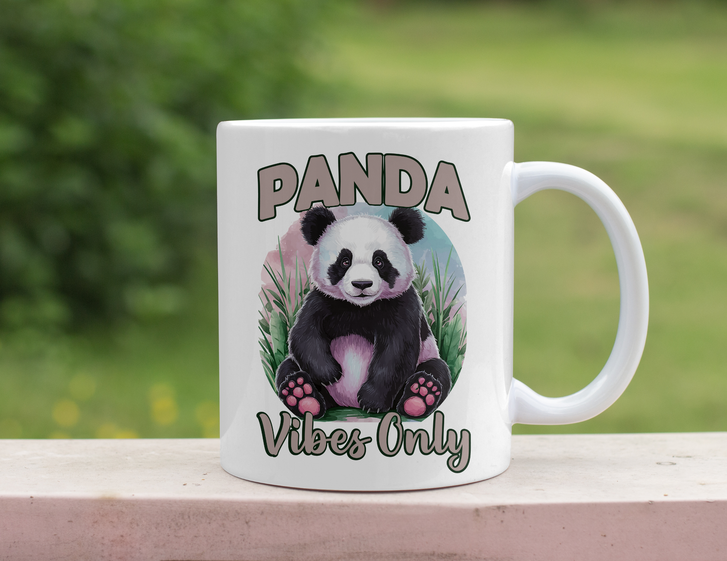 PANDA VIBES ONLY MUG