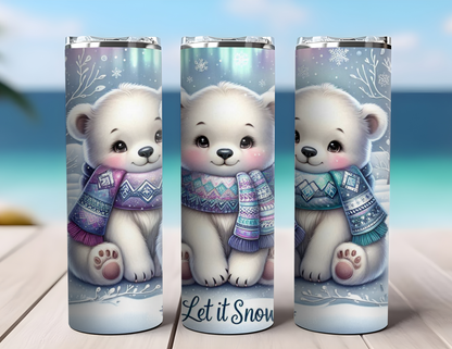 WINTER POLAR BEARS TUMBLER