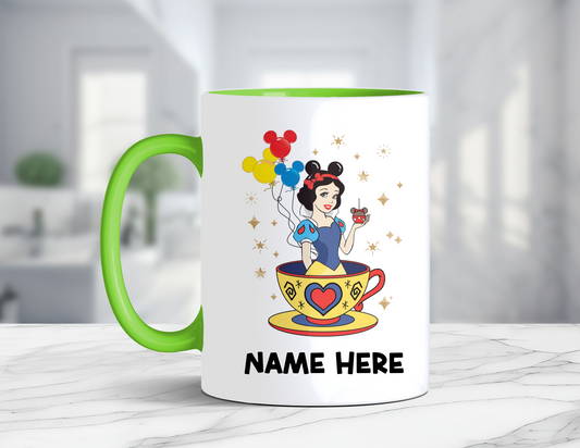 PERSONALIZED SNOW WHITE COFFEE MUG