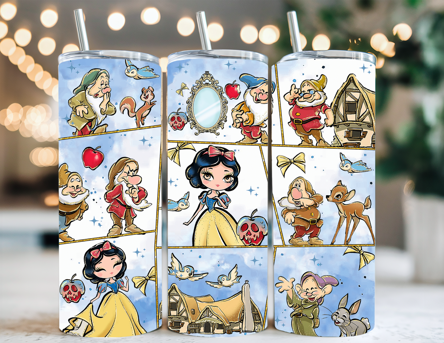 CARTOON SNOW WHITE TUMBLER