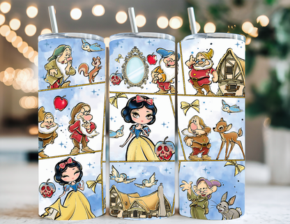 CARTOON SNOW WHITE TUMBLER