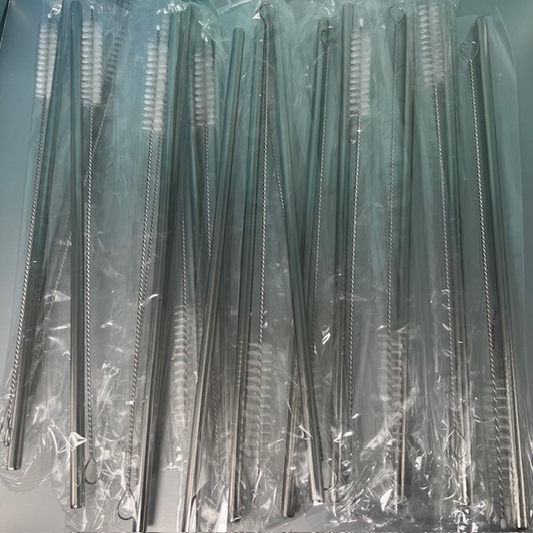 Metal Straw with Straw Cleaner