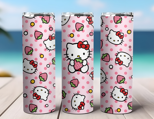 STRAWBERRY HELLO KITTY TUMBLER