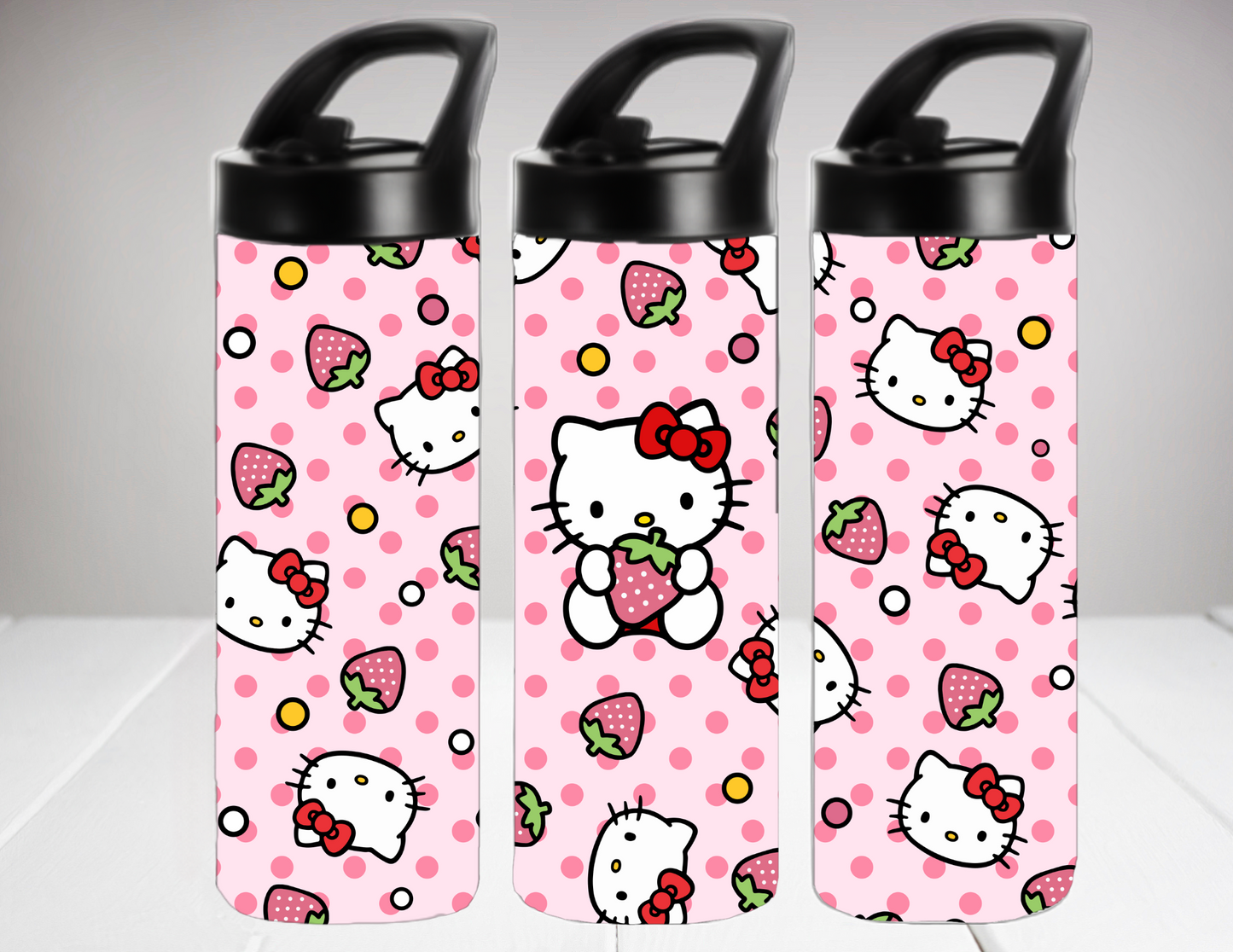 KIDS STRAWBERRY HELLO KITTY TUMBLER