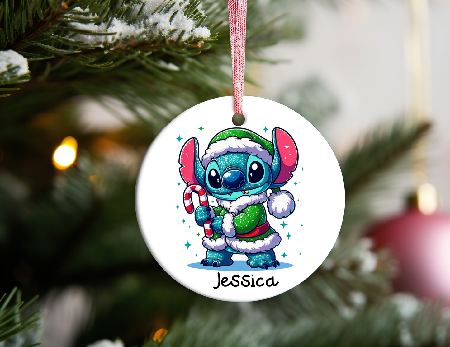 PERSONALIZED WINTER STITCH ORNAMENT