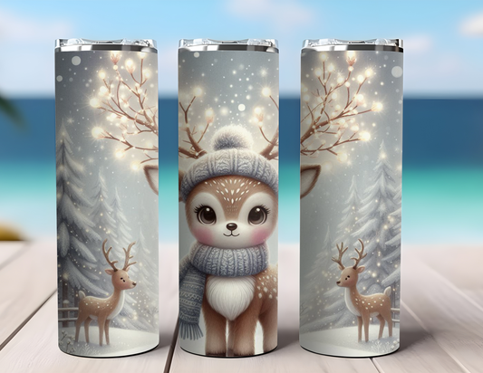 WINTER BABY DEER TUMBLER